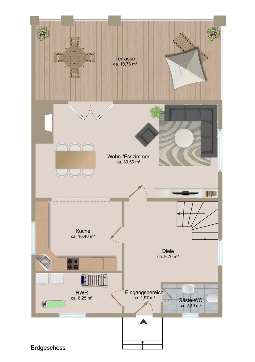 Grundriss Erdgeschoss