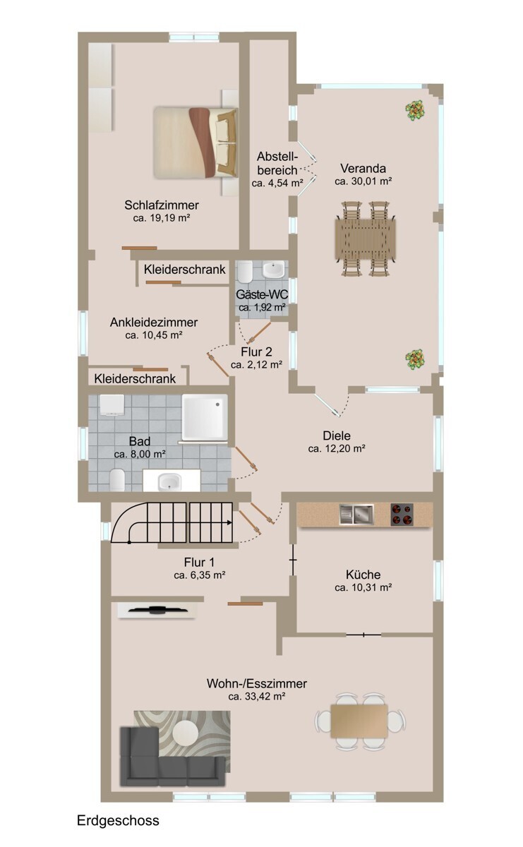 Grundriss Erdgeschoss