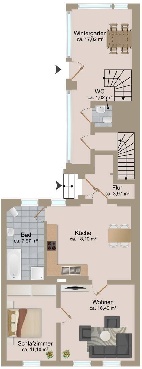 Grundriss Erdgeschoss