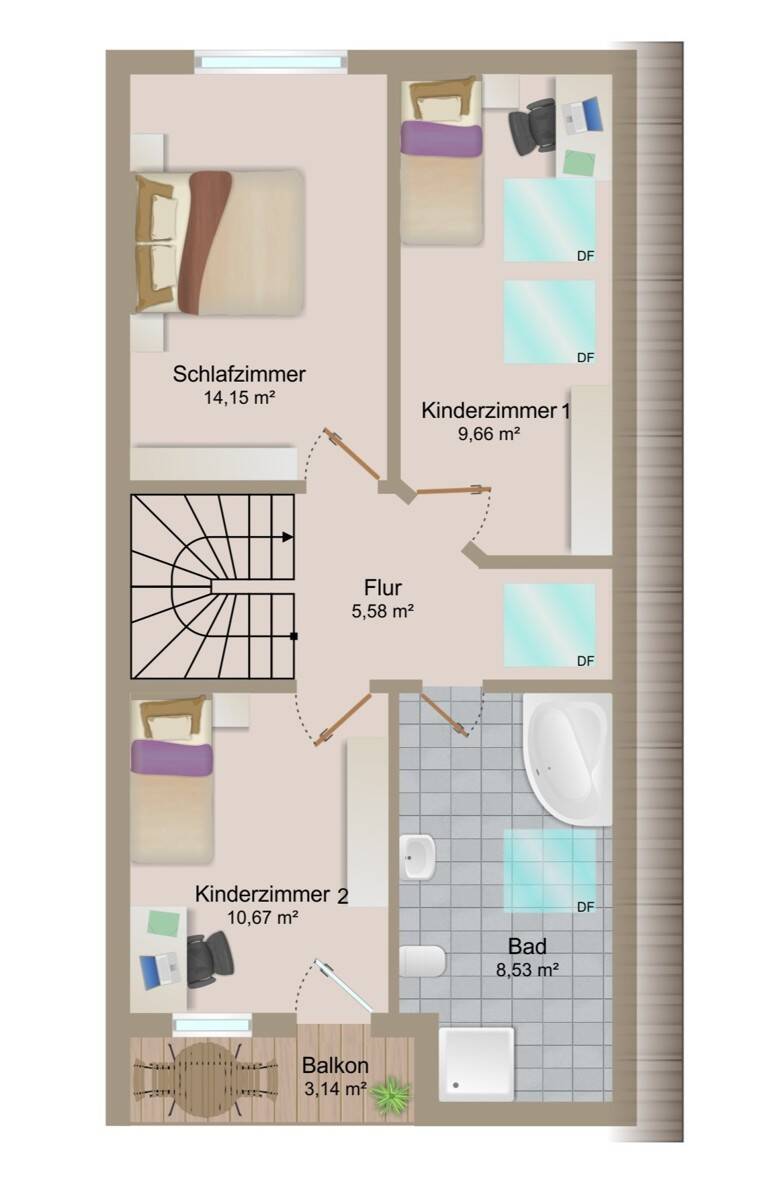 Grundriss Dachgeschoss