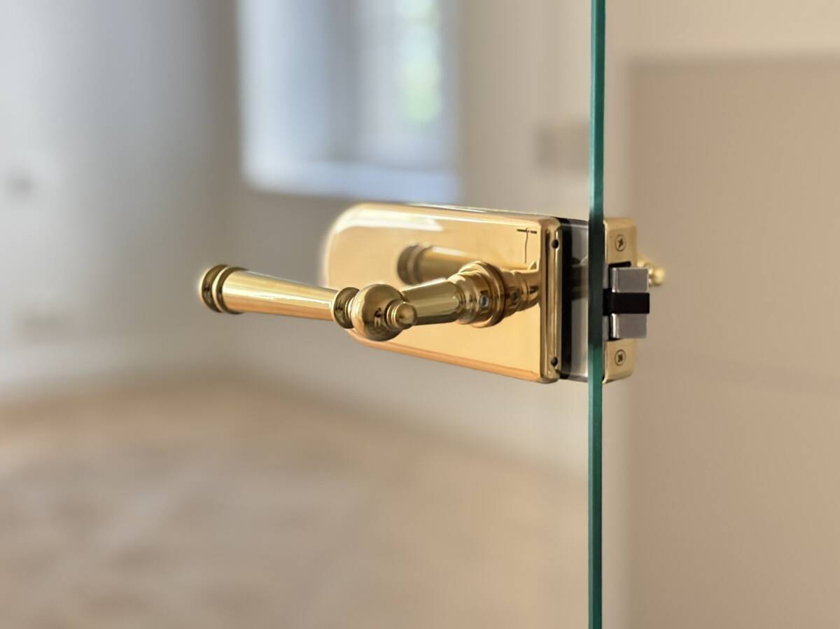Türgriff messing-poliert