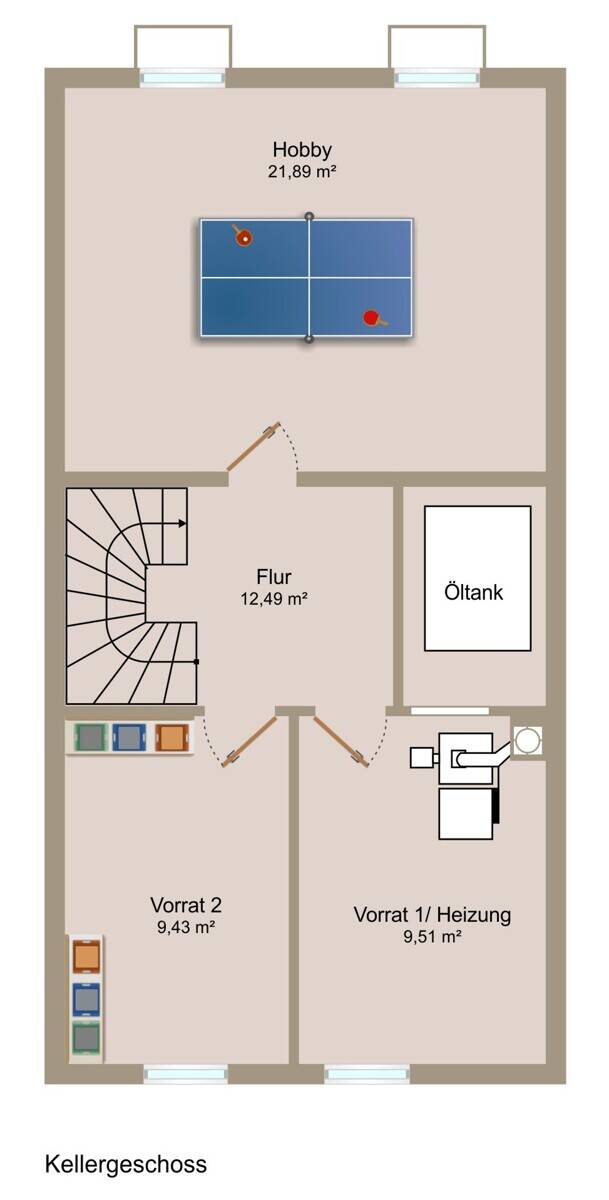 Grundriss Kellergeschoss