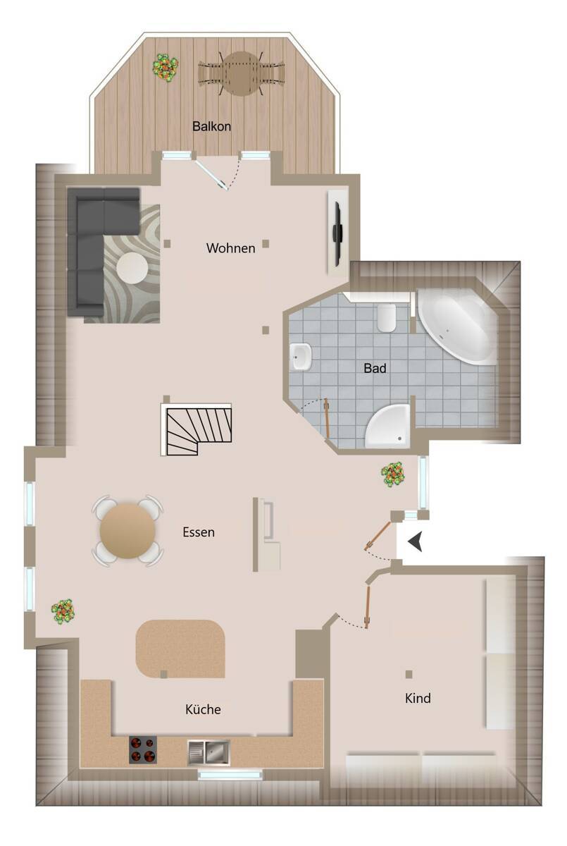 Grundriss Dachgeschoss 