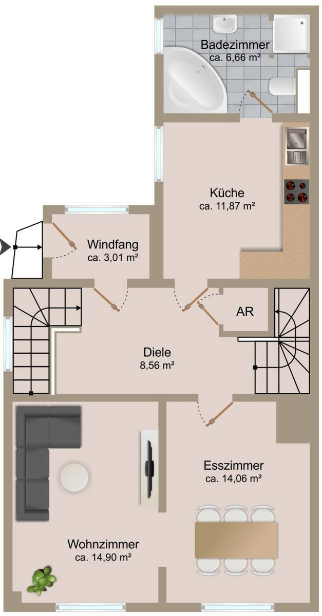 Grundriss Erdgeschoss