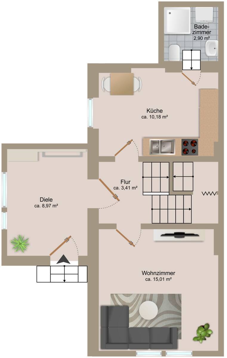 Grundriss Erdgeschoss