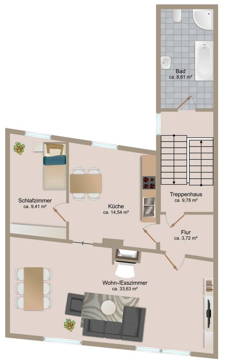 Grundriss Obergeschoss