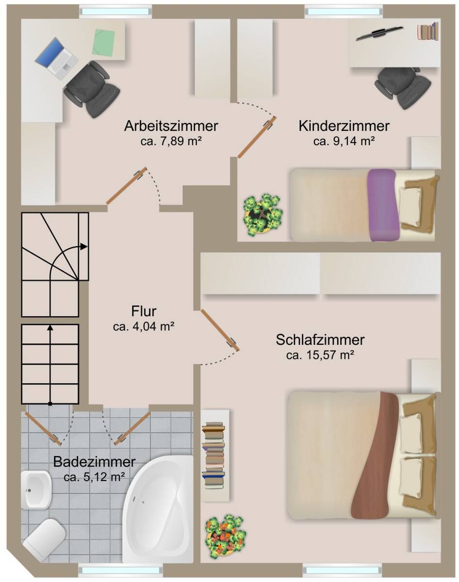 Grundriss Obergeschoss