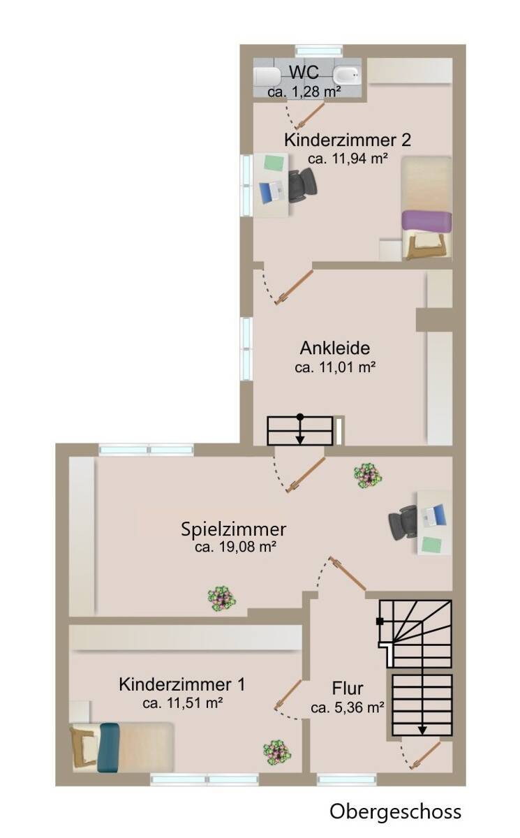 Grundriss Obergeschoss