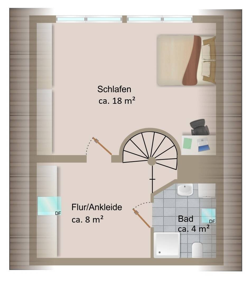 Grundriss DG 2. Ebene