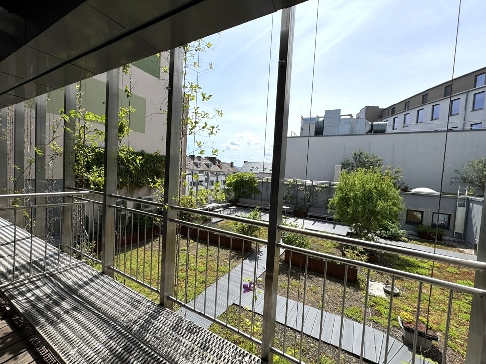 Blick vom Balkon