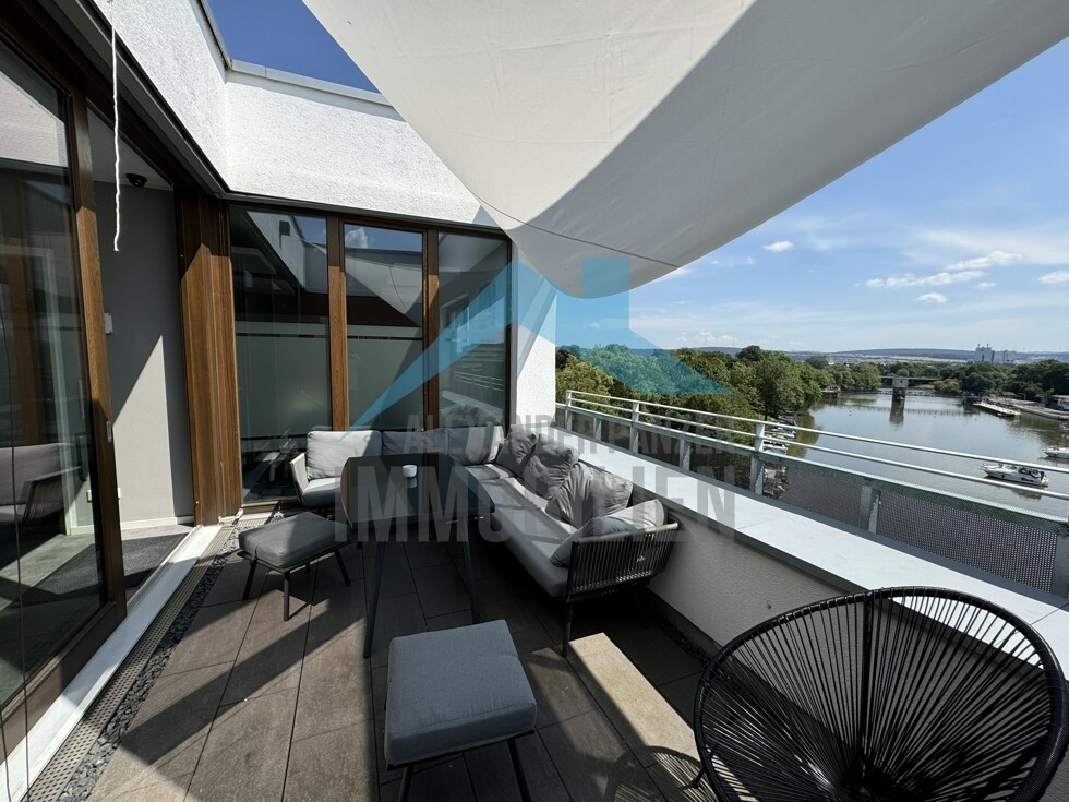 Blick von der Dachterrasse