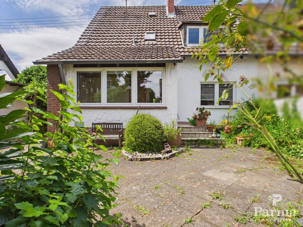 Hinteransicht des Hauses