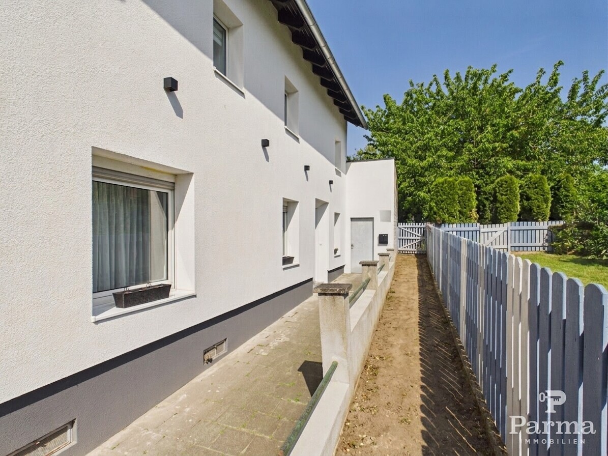 Vorderansicht des Hauses