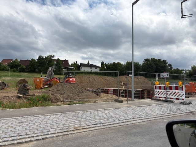 Baustelle Doppelhaus in der Unterzeller Straße