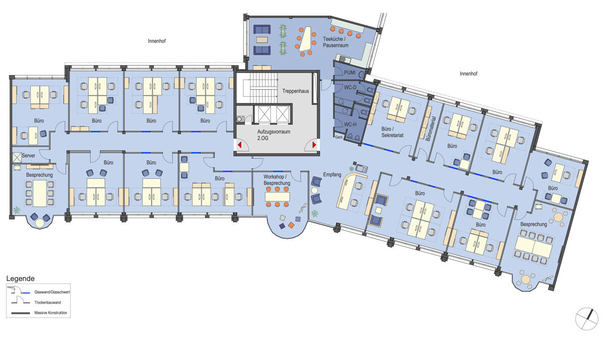 Grundriss 2.OG möbliert
