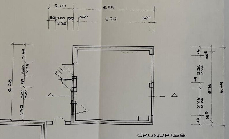 Grundriss Garage