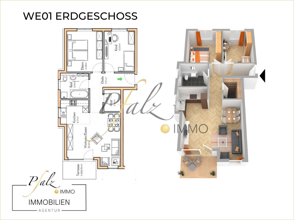 WE01 3D Grundriss
