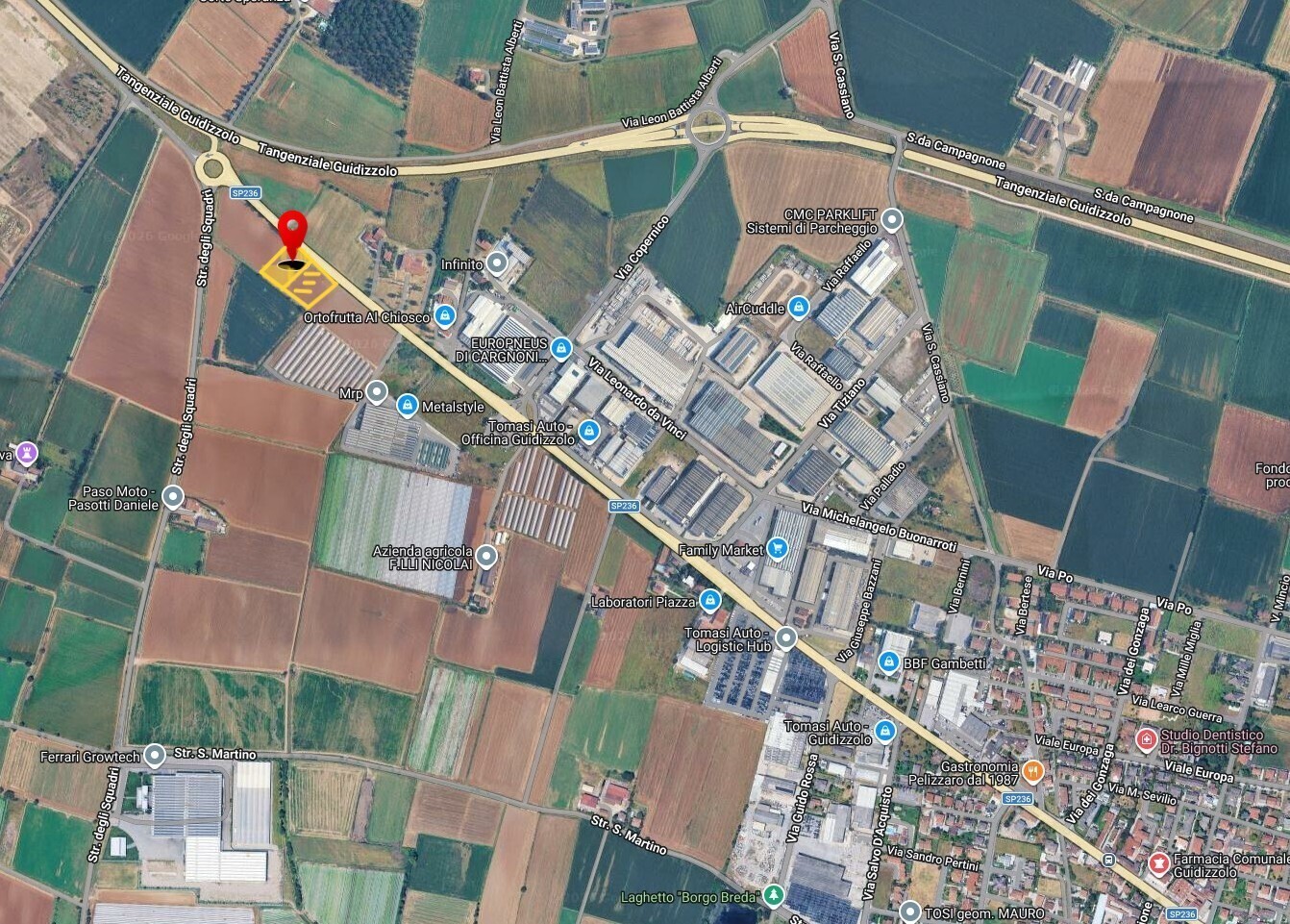 mappa zona industriale Guidizzolo