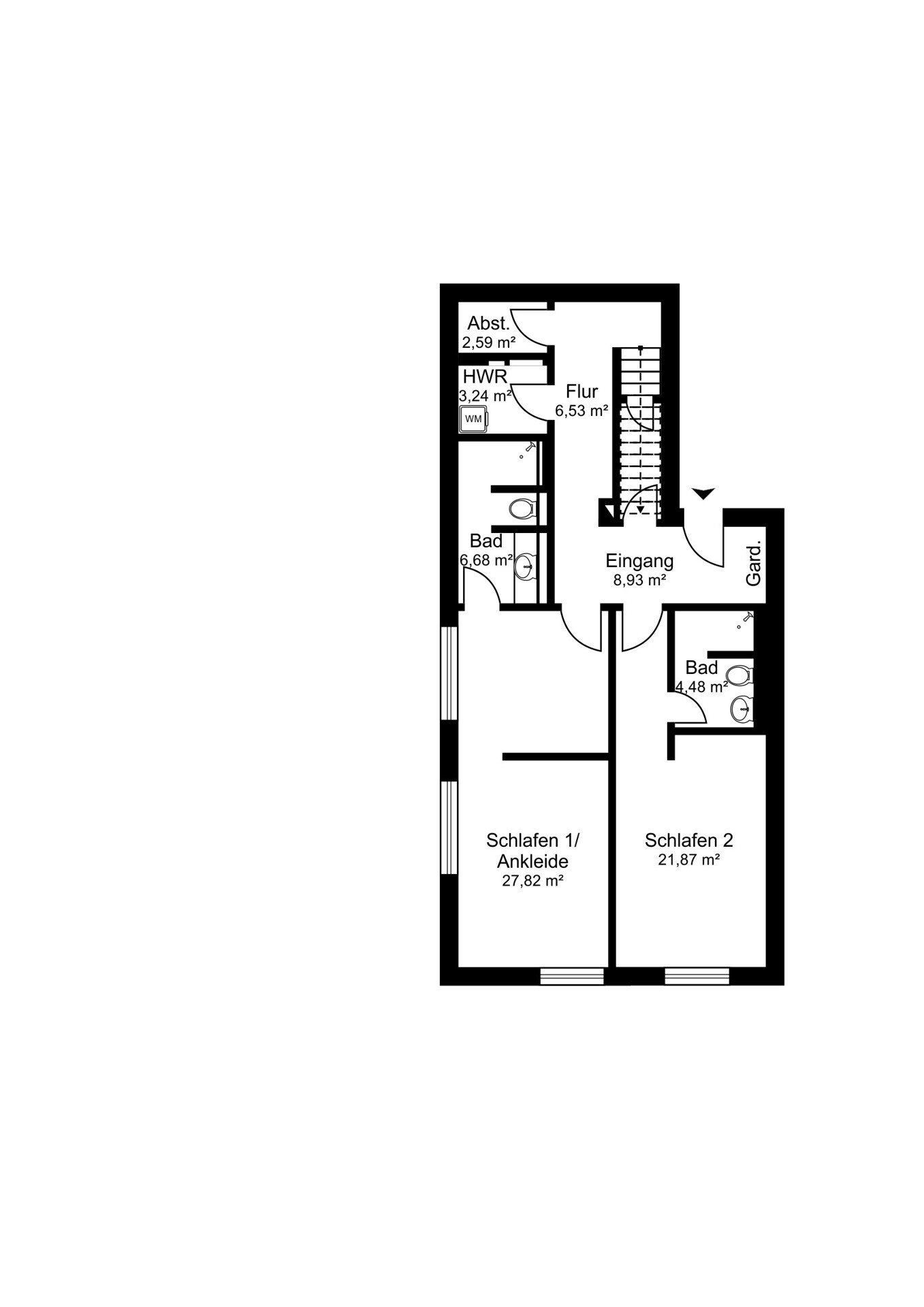 Grundriss Obergeschoss