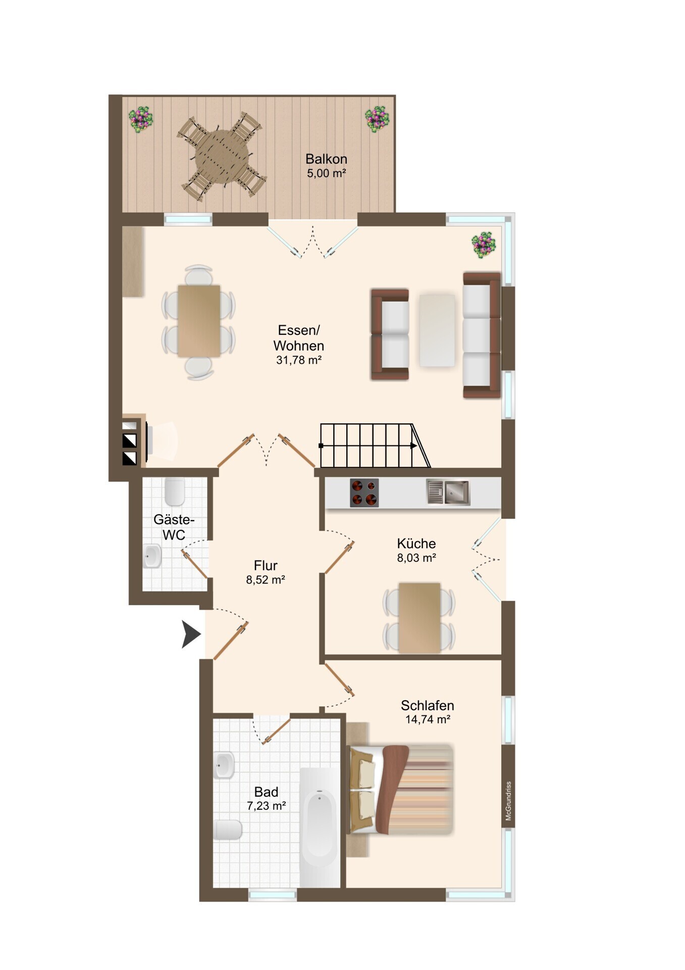 Grundriss 1. Obergeschoss 