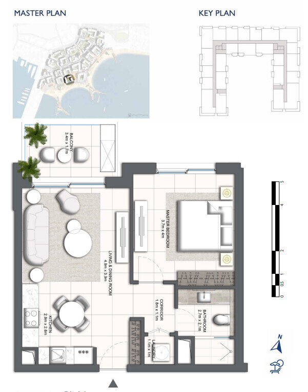 MASTERPLAN TIPE A - 1 BEDDROOM