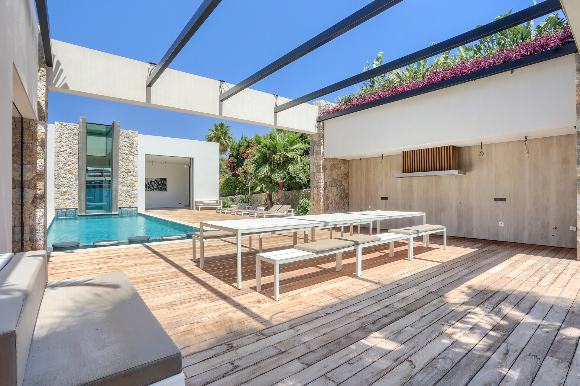 Outside dining