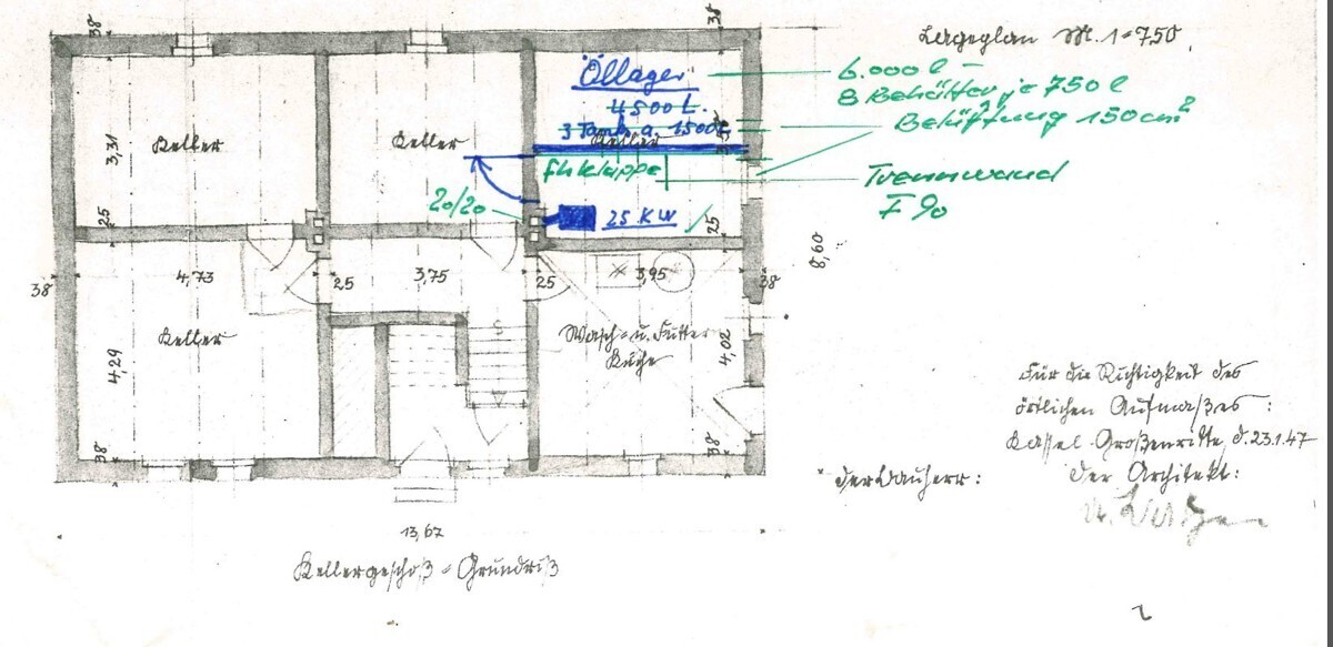Kellergeschoss - Grundriss a