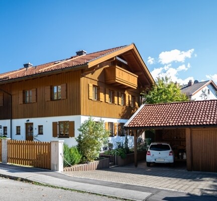 Ansicht N-W-Carport-Garage