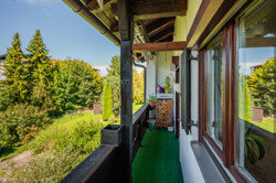 Blick vom Balkon