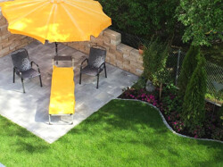 Terrasse im Sommer