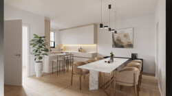Rendering Küche/Essbereich