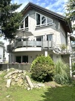 Gartenseite mit Anbau