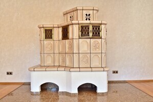 Kachelofen EG Wohnzimmer