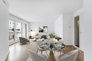 Wohn-/Esszimmer - virtuelles Staging