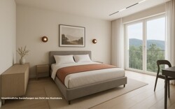 Innenvisualisierung Schlafzimmer
