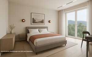 Innenvisualisierung Schlafzimmer