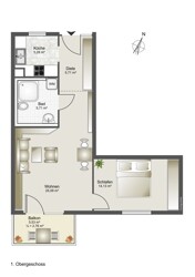 Grundriss Whg 7 - 1. OG