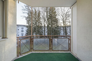 überdachter Balkon nach Süden