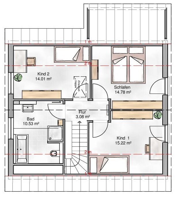 Bebauungsvorschlag "Haus Verona" von MHW - OG