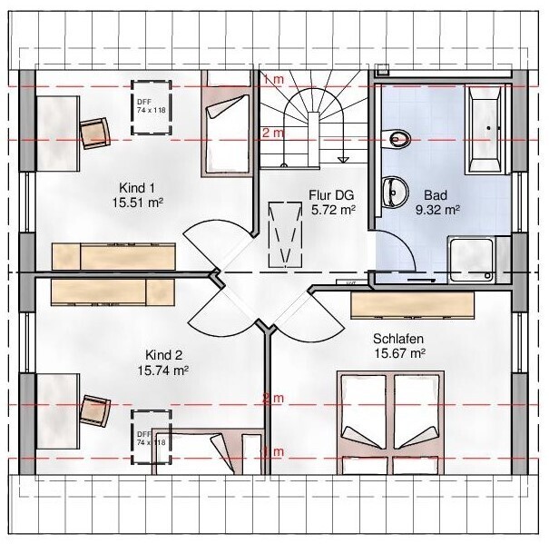 Bebauungsvorschlag "Haus Bozen" von MHW - OG