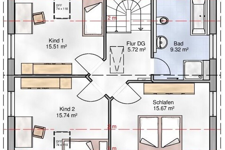 Bebauungsvorschlag "Haus Bozen" von MHW - OG