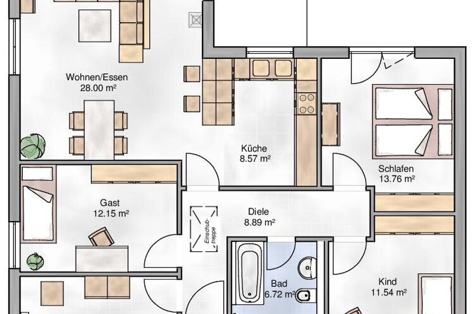 Bebauungsvorschlag "Bungalow Cannes" von MHW