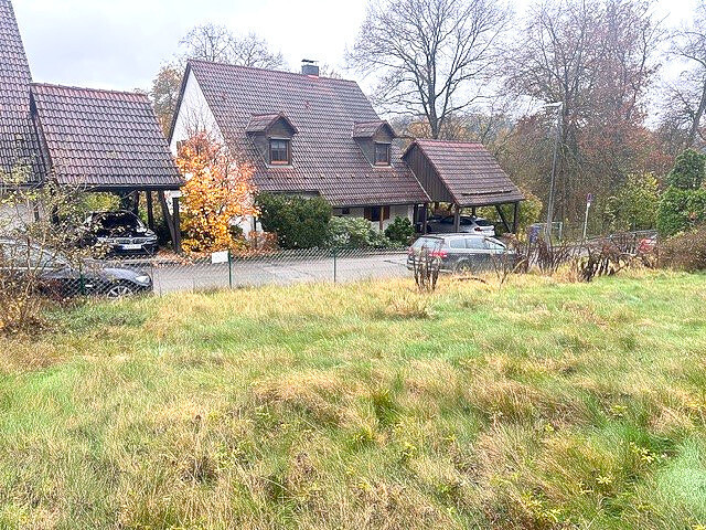 Blick vom Grundstück