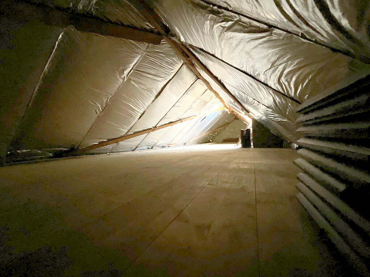 gedämmter Spitzboden