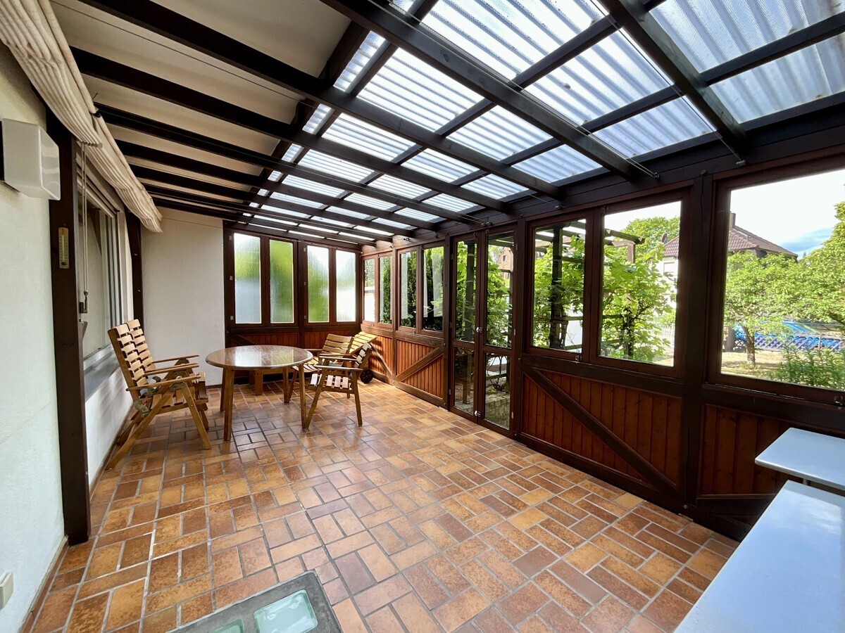 überdachte Terrasse