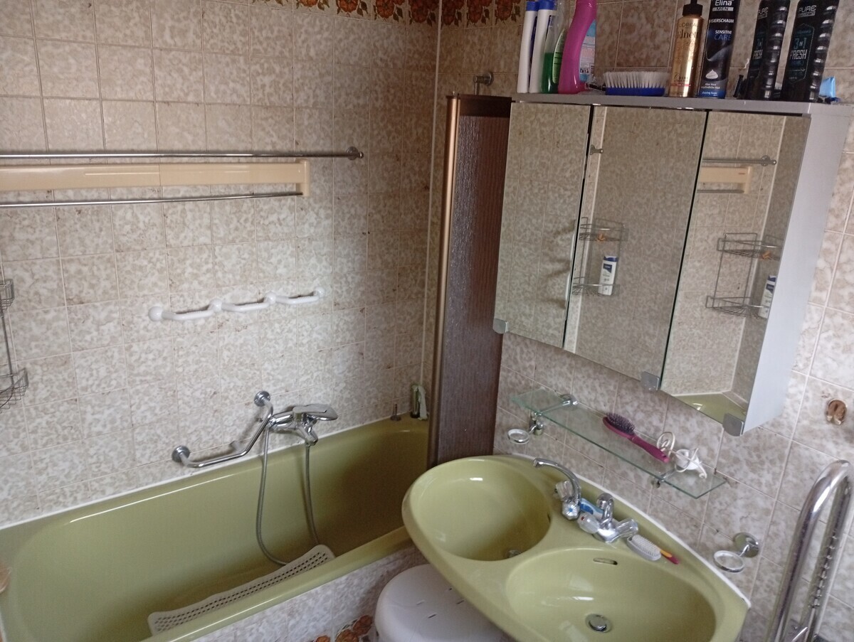 Blick in das Badezimmer