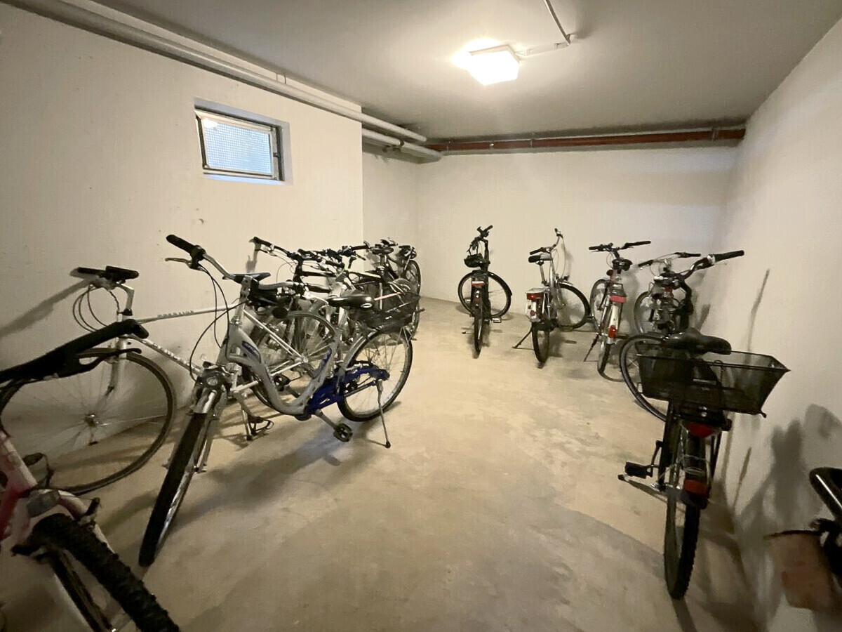 Abstellraum für die Fahrräder in der Tiefgarage