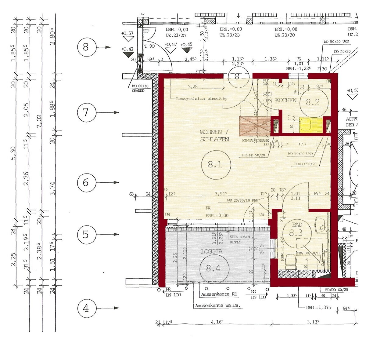 Grundriss WE 8
