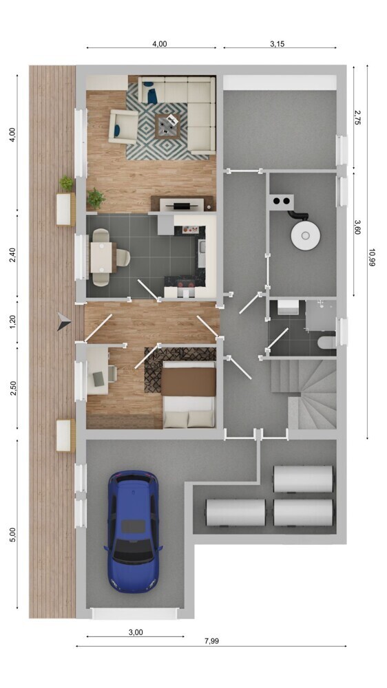 Grundriss UG Whg. 2