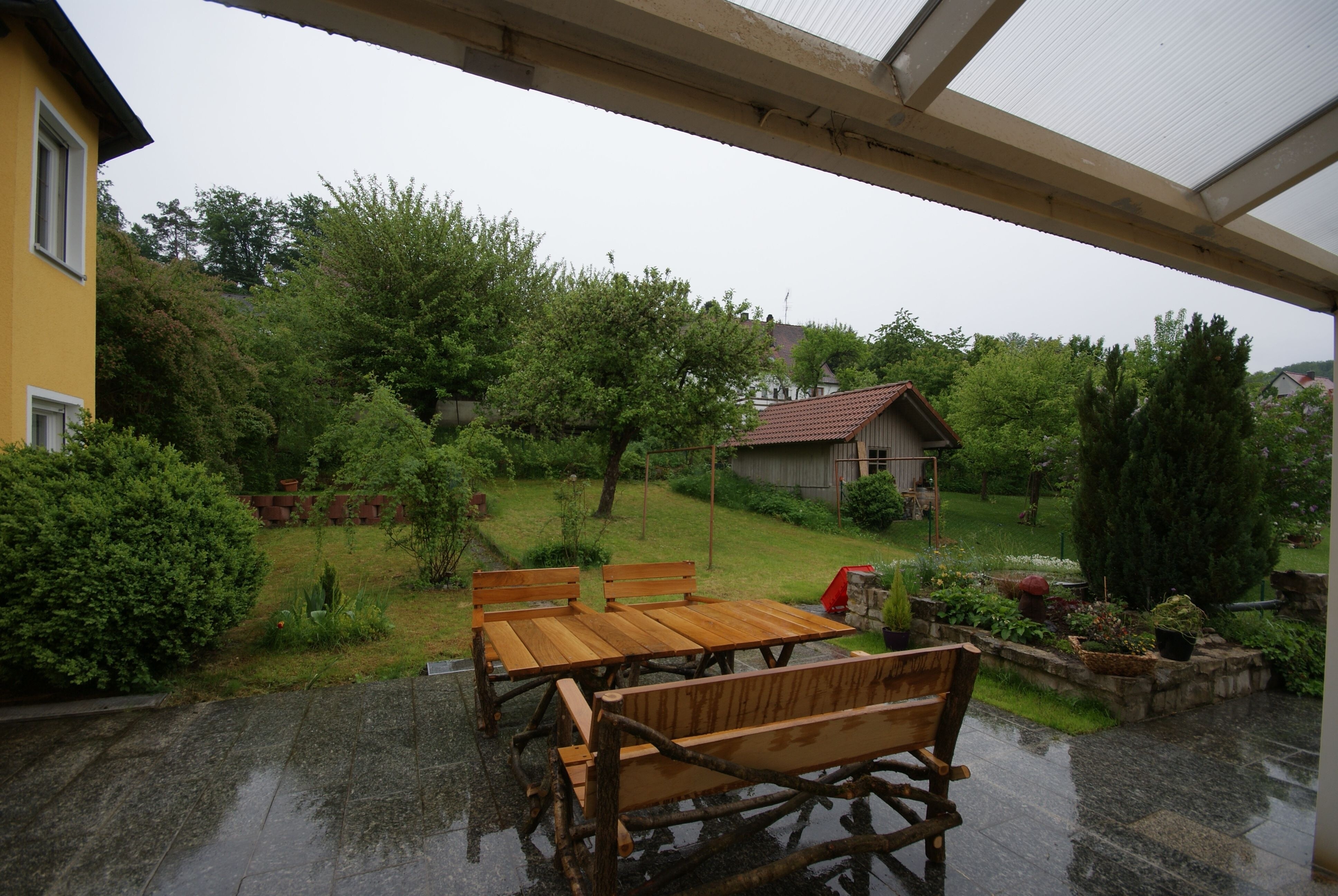 Terrasse - leider bei Regen